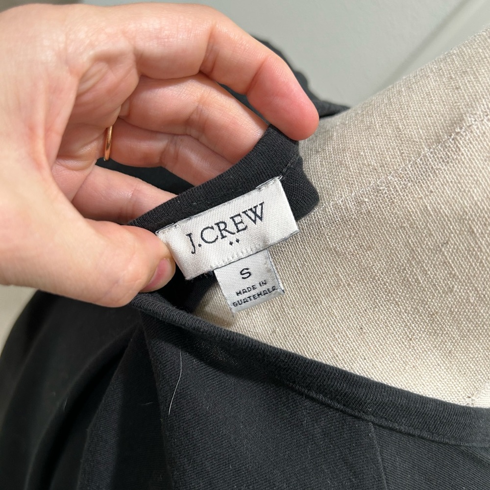 J. Crew Black T-Shirt Dress - Picture 6 of 6